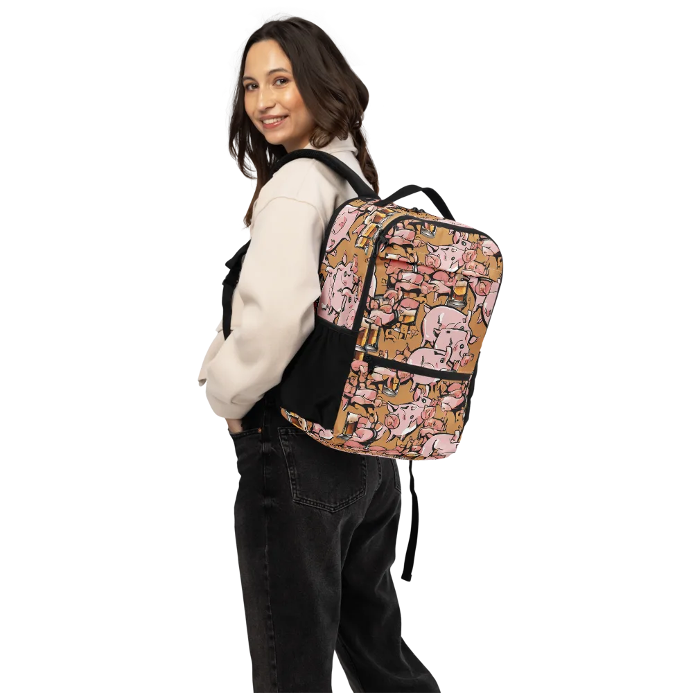 Pigskin Pilsner on Utility Backpack — Back