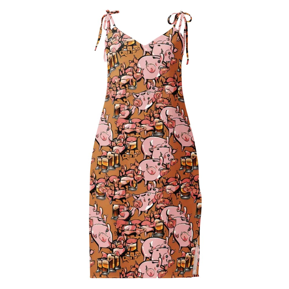 Pigskin Pilsner on Slip Dress — Front
