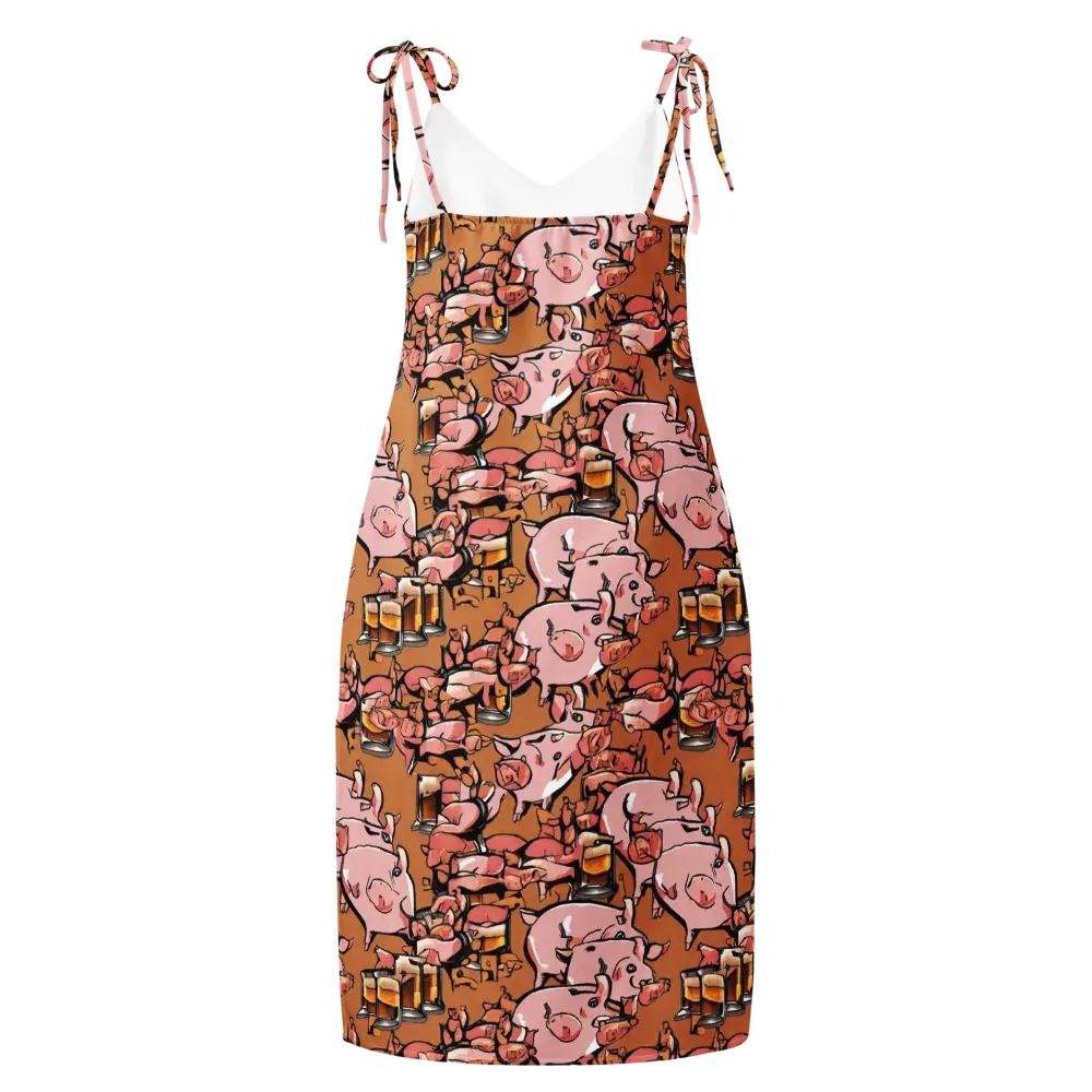 Pigskin Pilsner on Slip Dress — Back