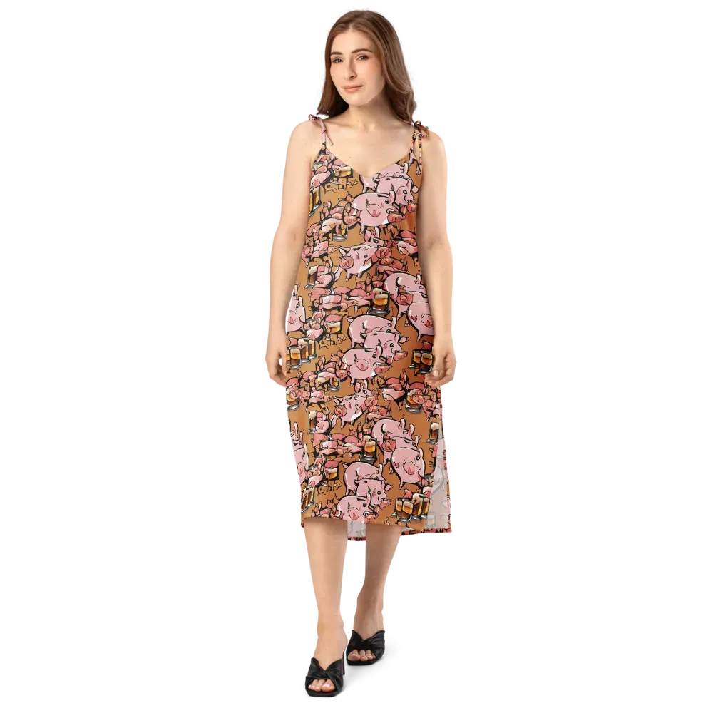 Pigskin Pilsner on Slip Dress — Front