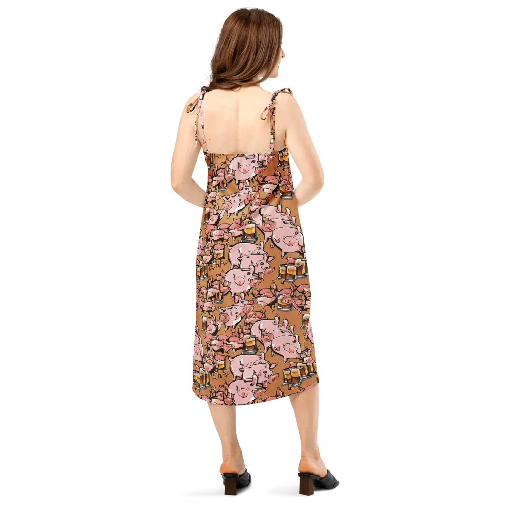 Pigskin Pilsner on Slip Dress — Back