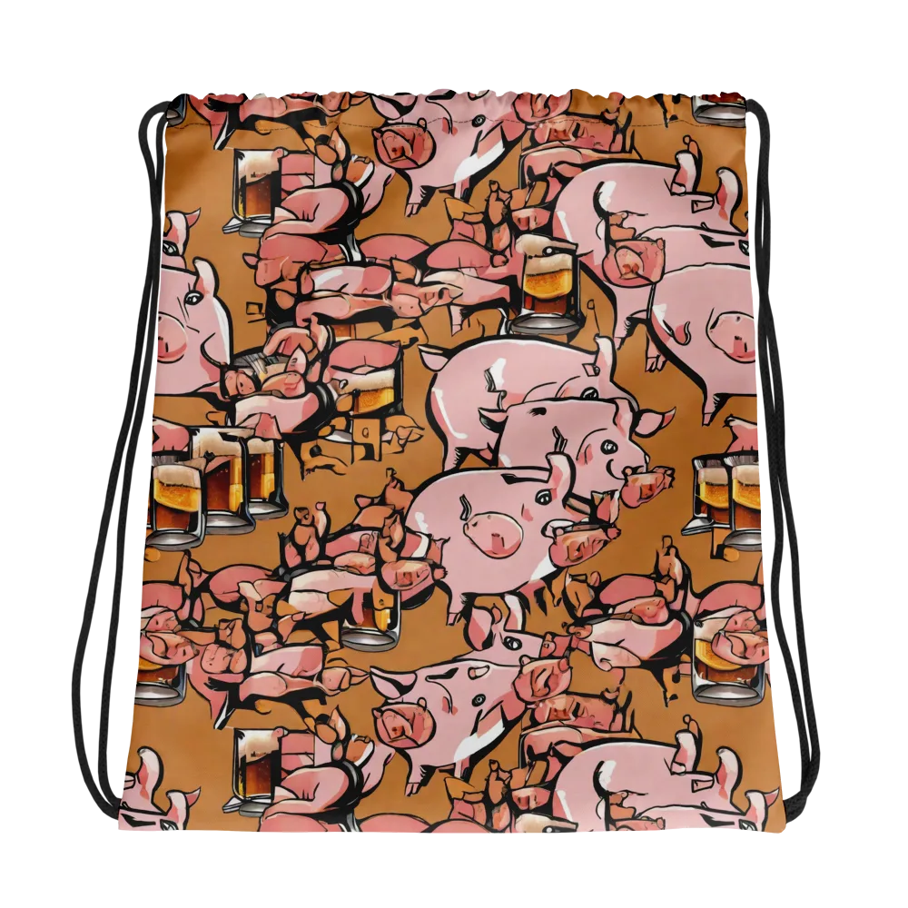 Pigskin Pilsner on Drawstring Bag — Photo