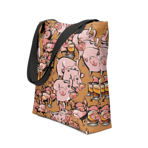 Pigskin Pilsner on a Tote Bag