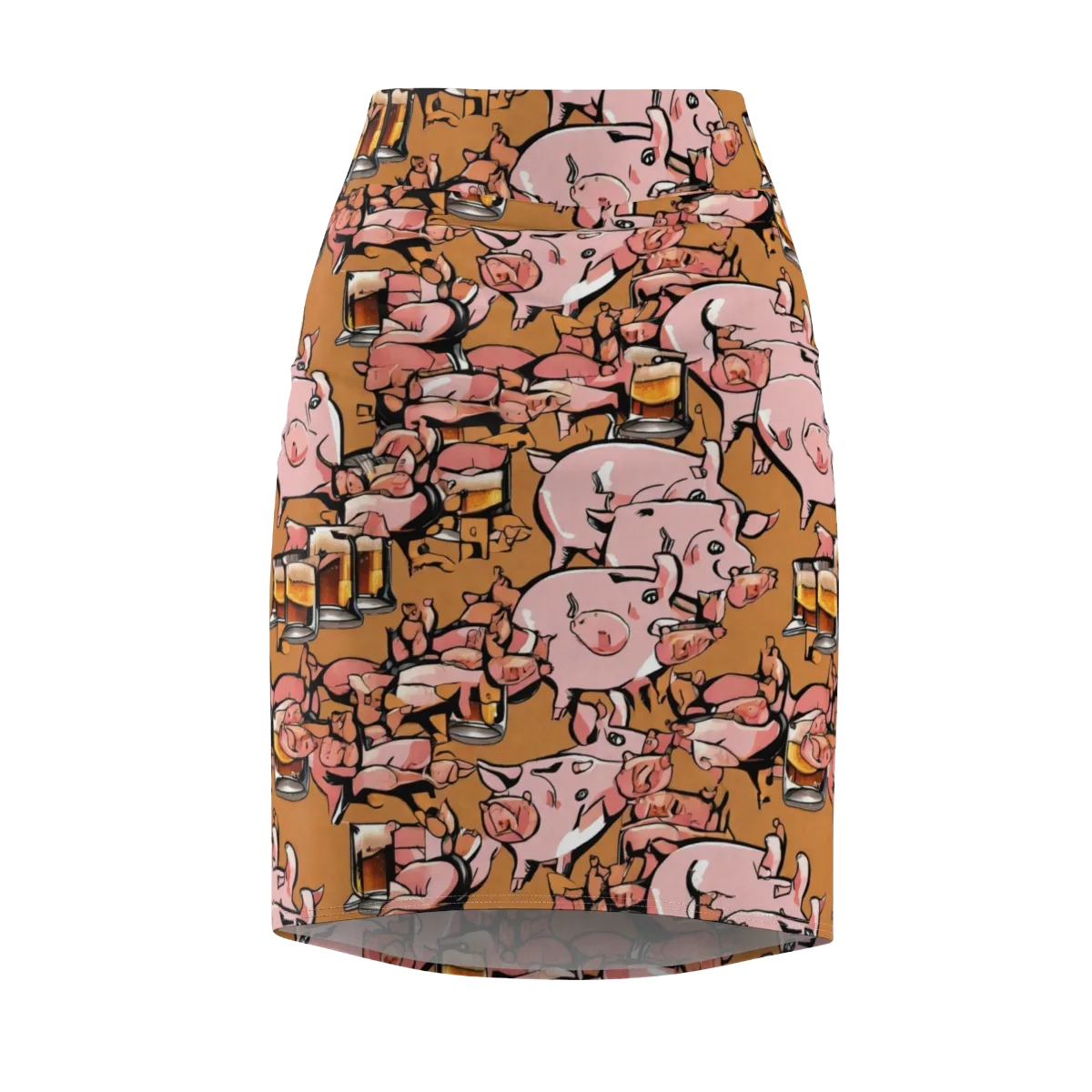 Pigskin Pilsner on Pencil Skirt — Front