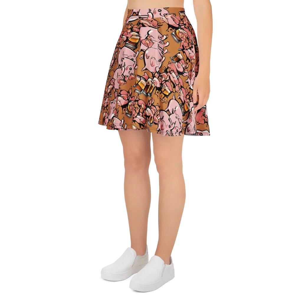 Pigskin Pilsner on Skater Skirt — Left