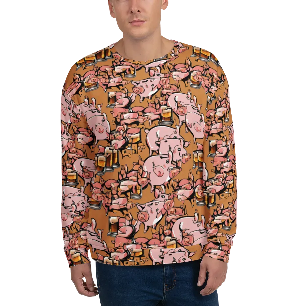 Pigskin Pilsner on Sweatshirt — Front