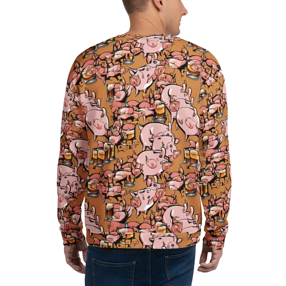 Pigskin Pilsner on Sweatshirt — Back
