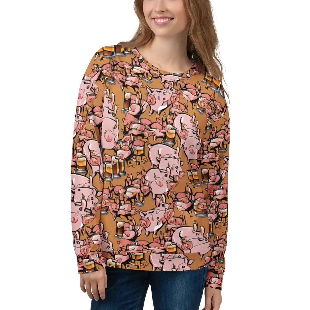 Pigskin Pilsner on Sweatshirt — Front