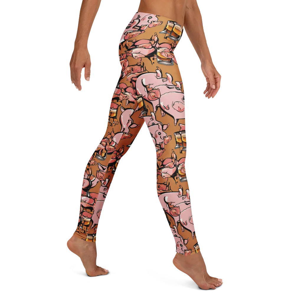 Pigskin Pilsner on Leggings — Right