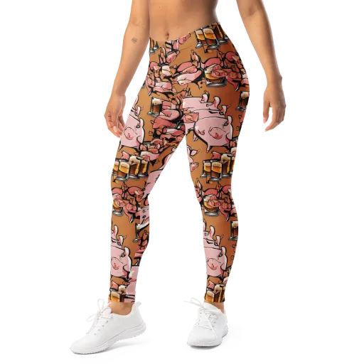 Pigskin Pilsner on a Leggings