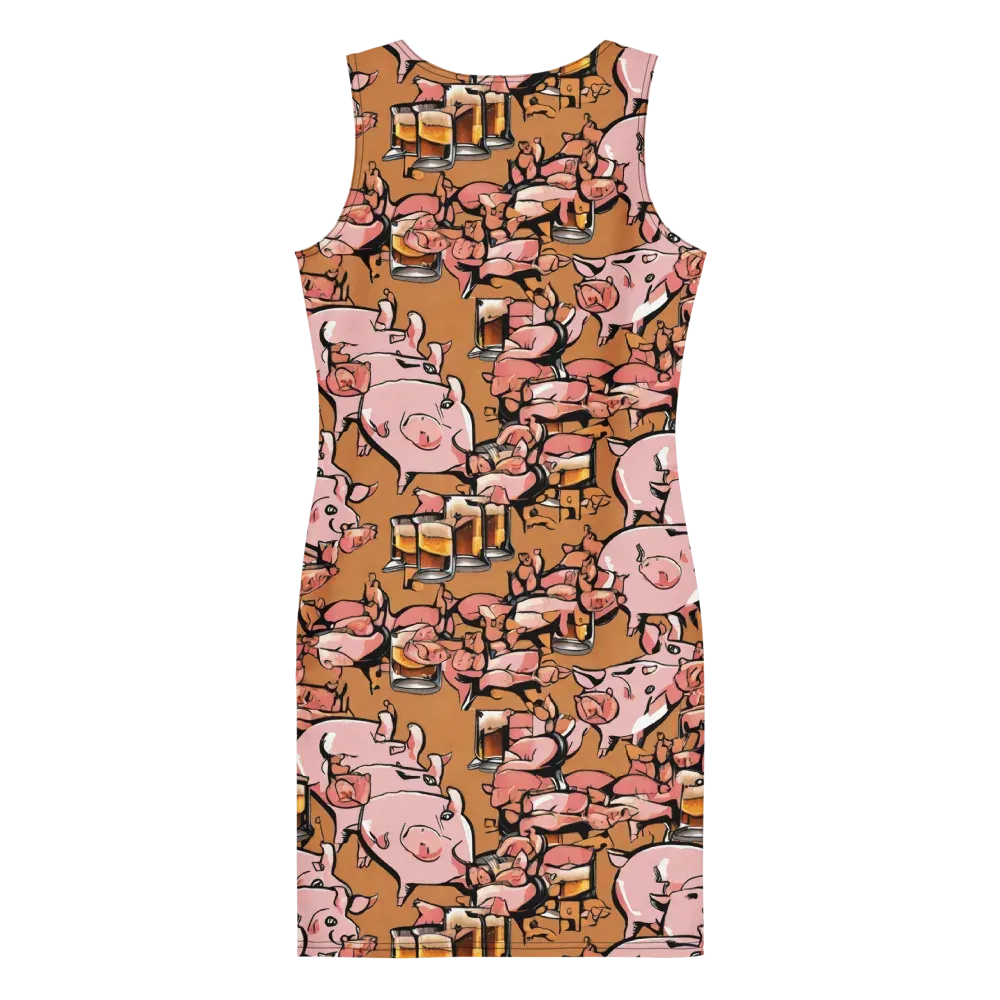 Pigskin Pilsner on Bodycon Dress — Back