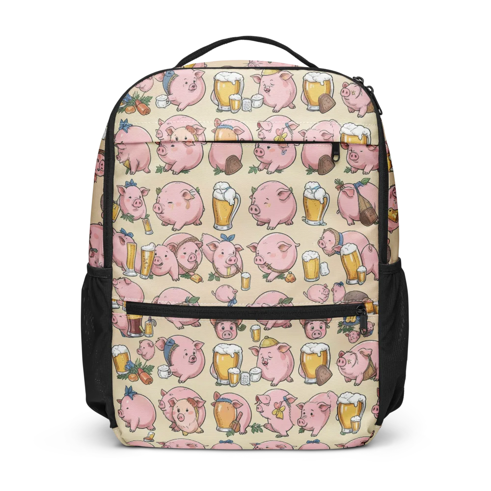 Pigskin Social on Utility Backpack — Front