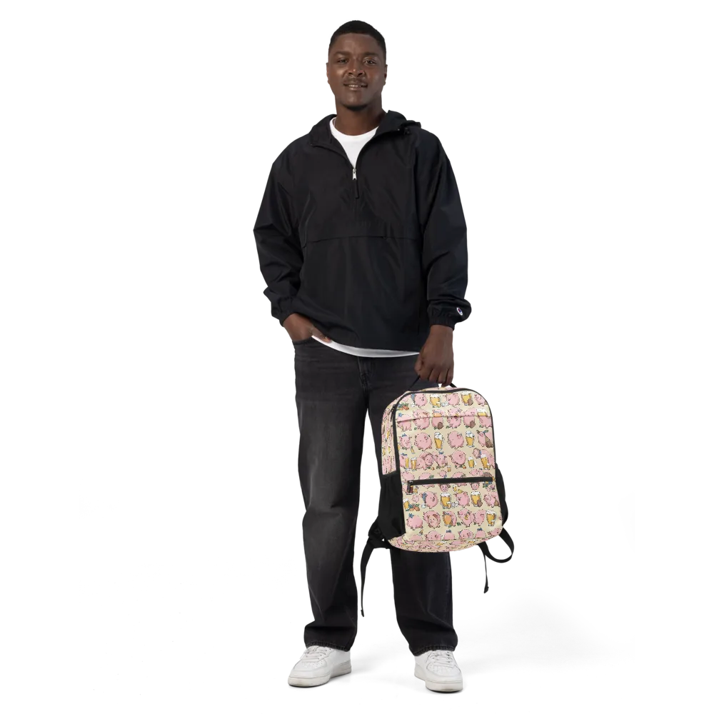 Pigskin Social on Utility Backpack — Front