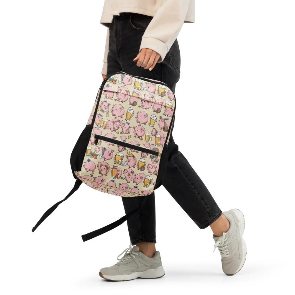 Pigskin Social on Utility Backpack — Front