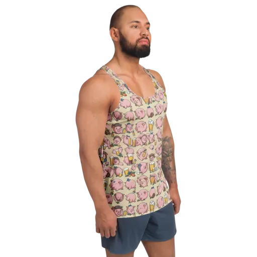 Pigskin Social on a Men's Tank Top