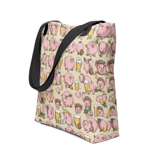 Pigskin Social on a Tote Bag