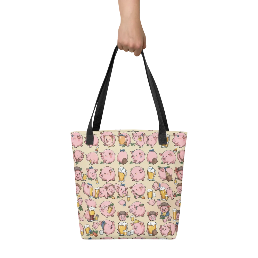 Pigskin Social on Tote Bag — Front
