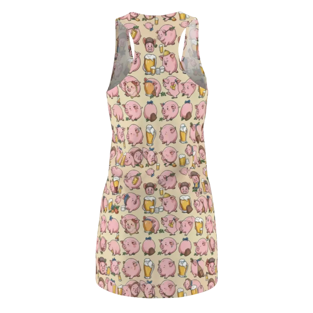 Pigskin Social on Racerback Dress — Back