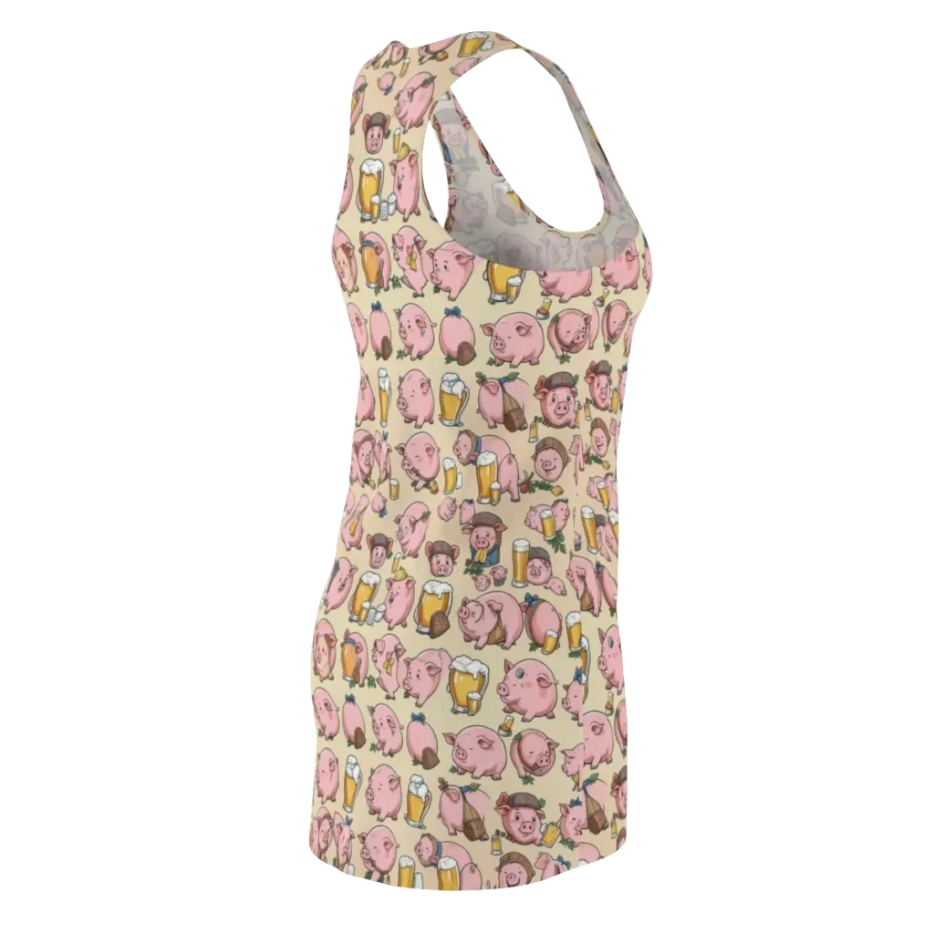 Pigskin Social on Racerback Dress — Back Side
