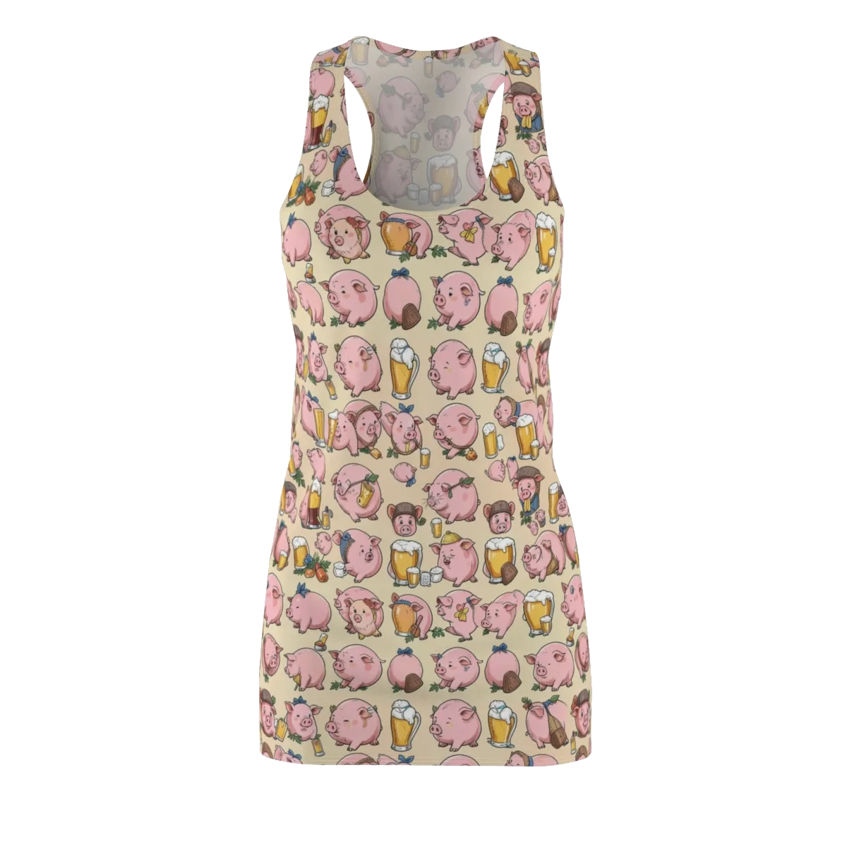 Pigskin Social on Racerback Dress — Front