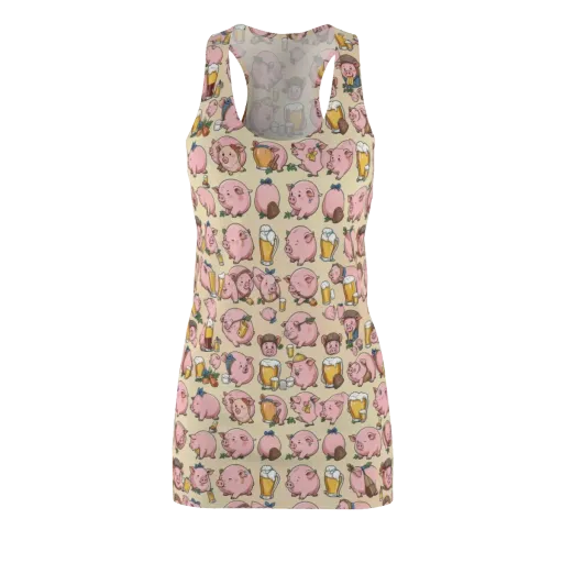 Pigskin Social on a Racerback Dress