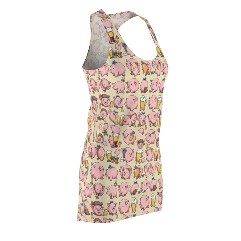 Pigskin Social on Racerback Dress — Front Side