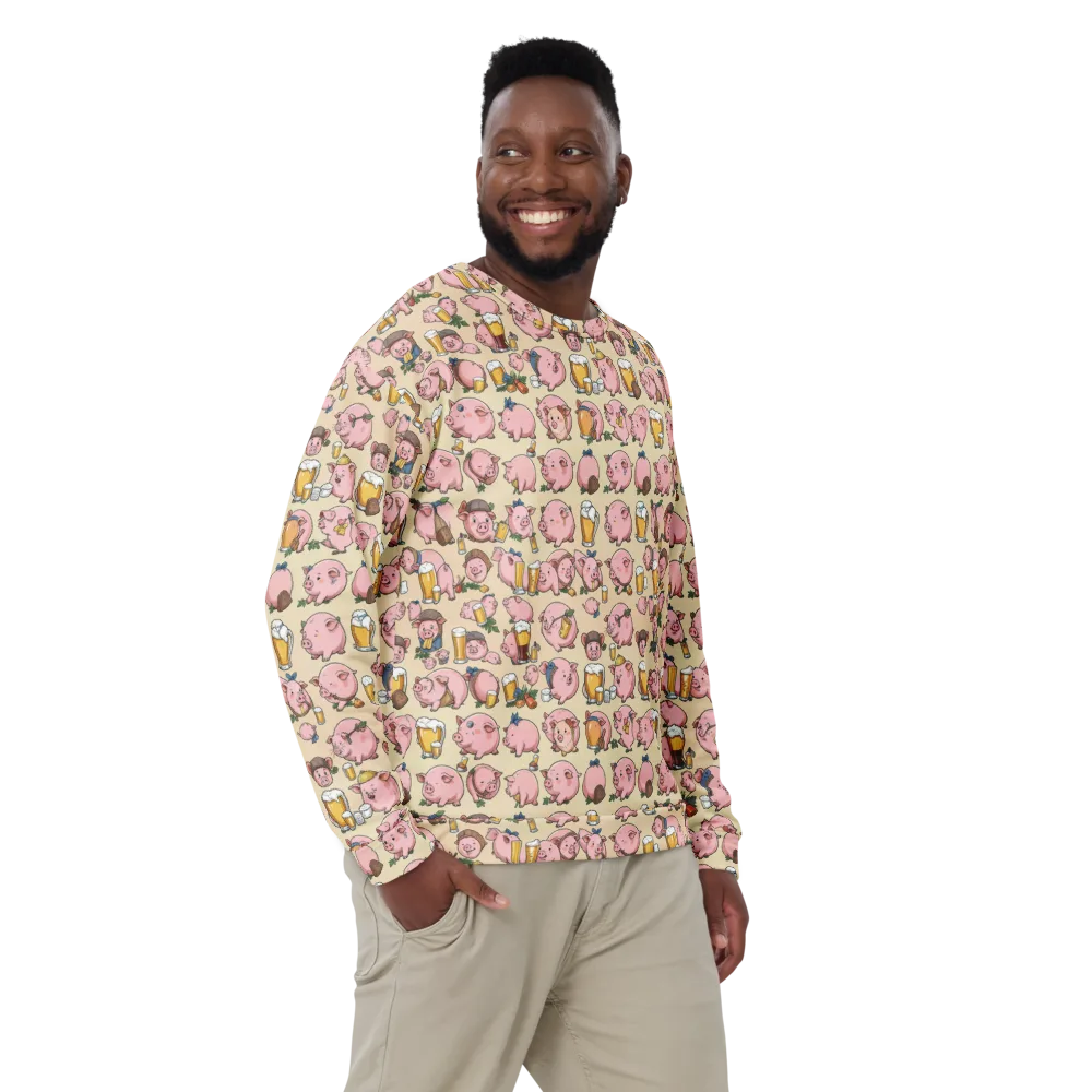 Pigskin Social on Sweatshirt — Front