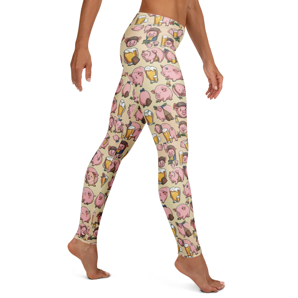 Pigskin Social on Leggings — Right