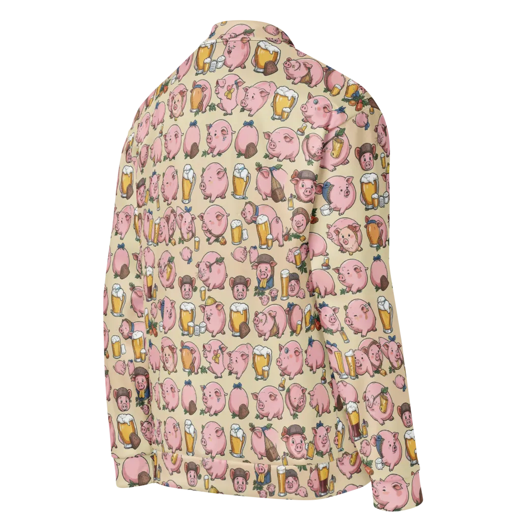 Pigskin Social on Bomber Jacket — Right Back