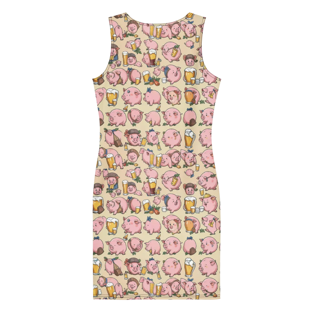 Pigskin Social on Bodycon Dress — Back