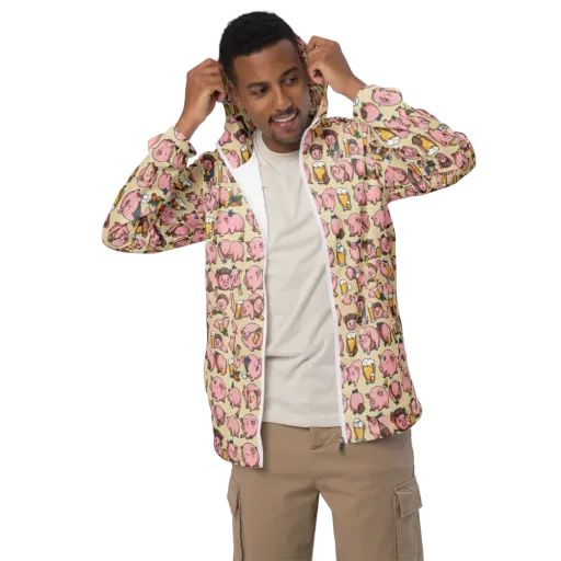 Pigskin Social on a Men's Windbreaker