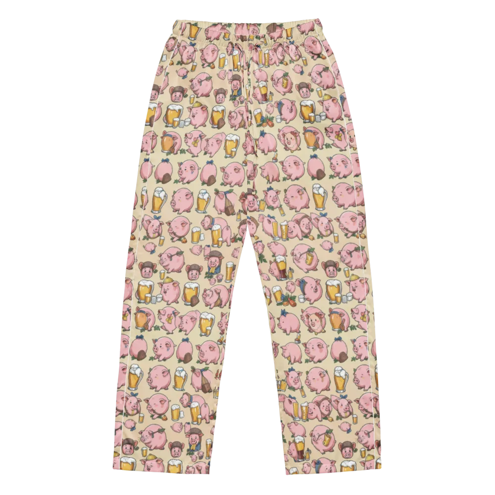 Pigskin Social on Women's Pajama Pants — Front