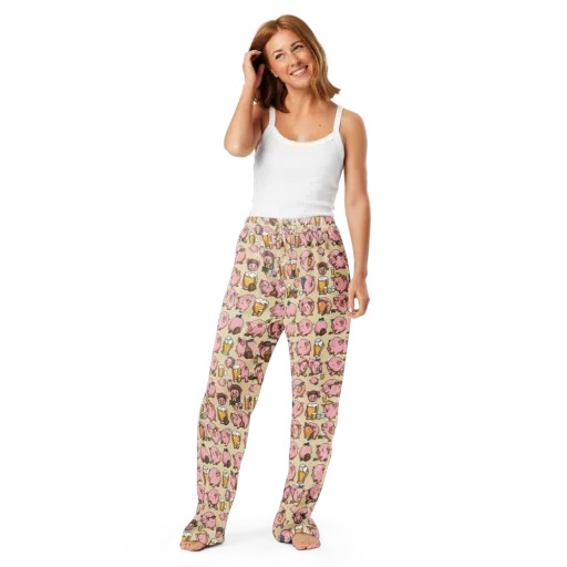 Pigskin Social on a Women's Pajama Pants