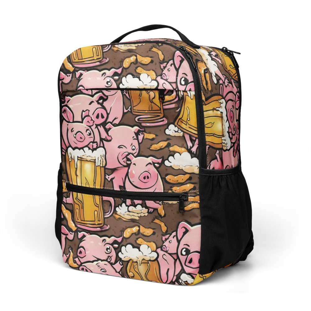 Pigtail Pilsner on Utility Backpack — Left Front