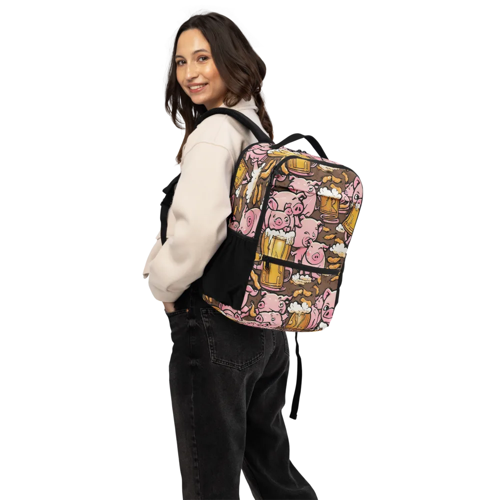 Pigtail Pilsner on Utility Backpack — Back