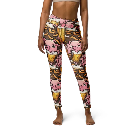 Pigtail Pilsner on a Yoga Leggings