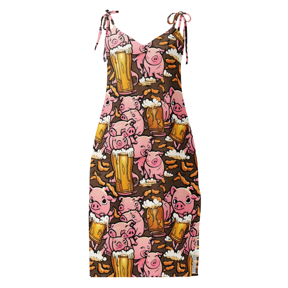 Pigtail Pilsner on Slip Dress — Front