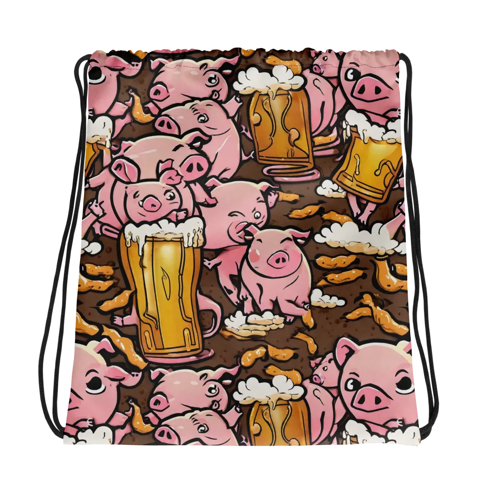 Pigtail Pilsner on Drawstring Bag — Photo