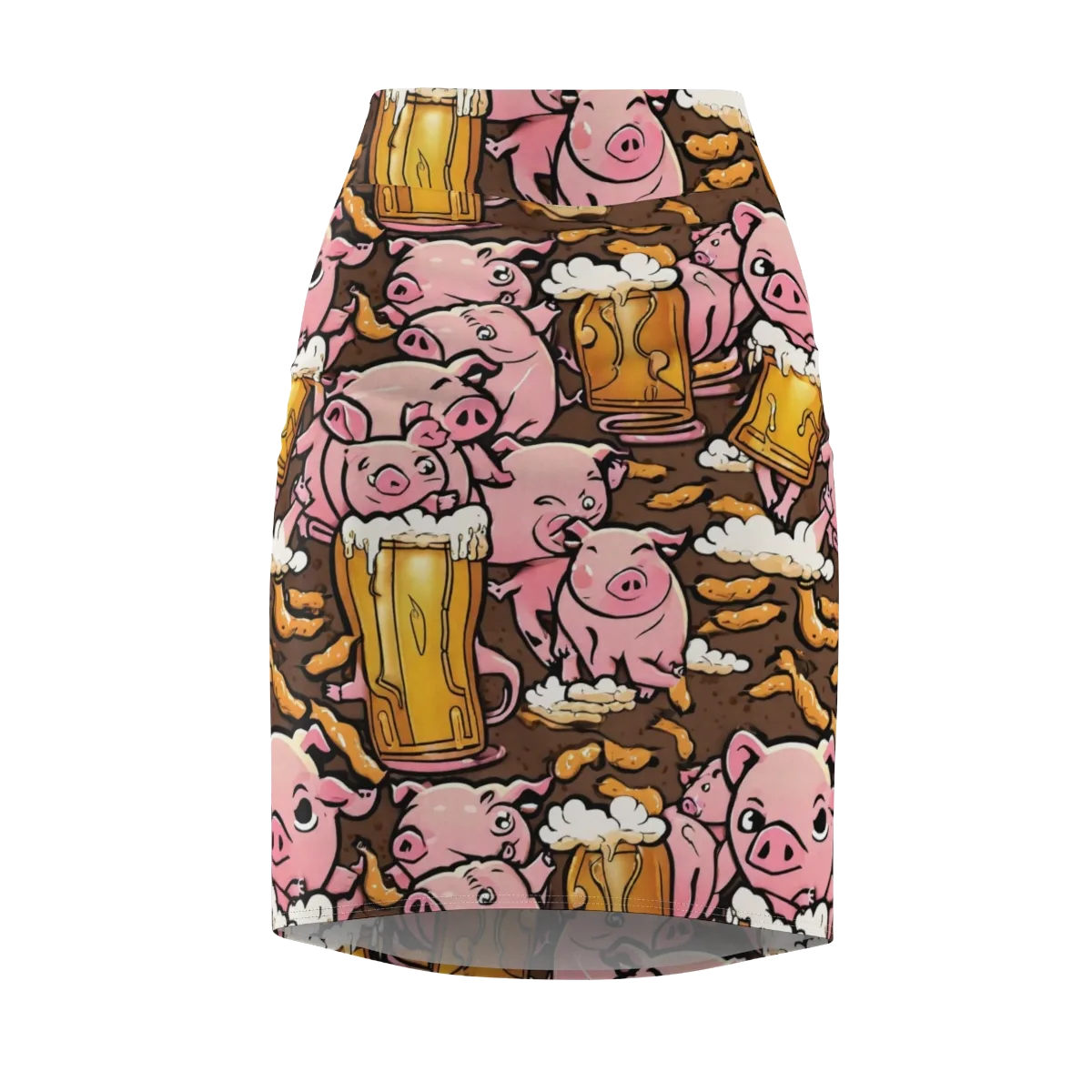 Pigtail Pilsner on Pencil Skirt — Front