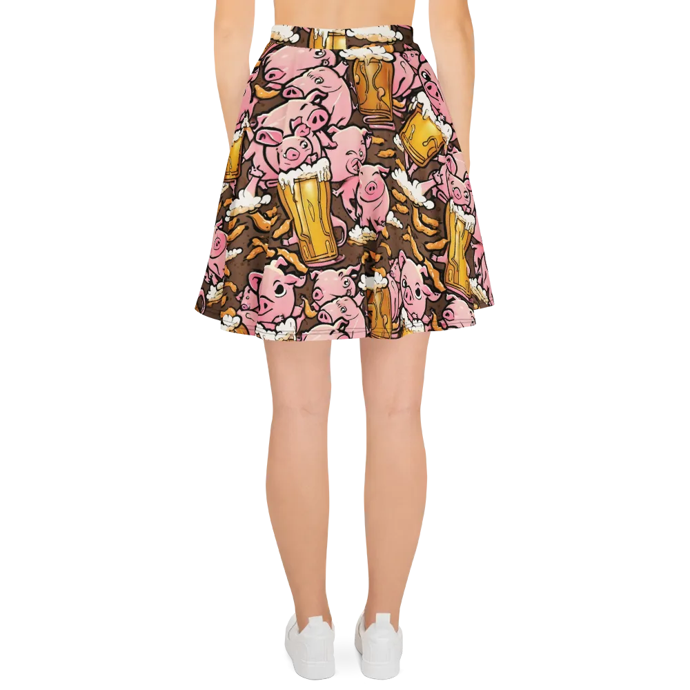 Pigtail Pilsner on Skater Skirt — Back