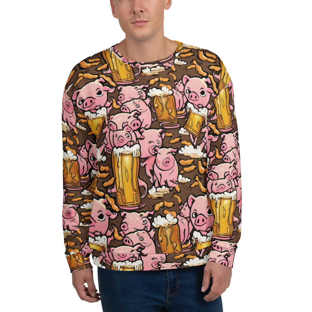Pigtail Pilsner on Sweatshirt — Front