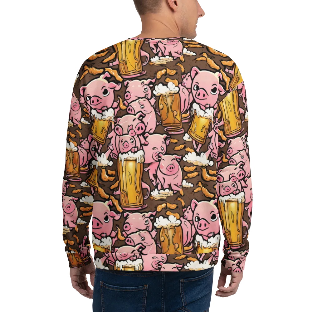 Pigtail Pilsner on Sweatshirt — Back