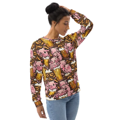 Pigtail Pilsner on a Sweatshirt