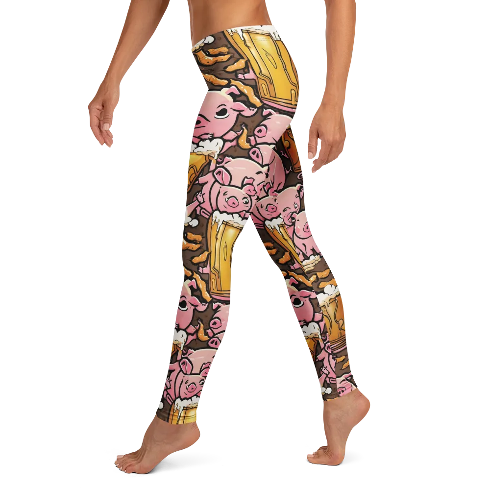 Pigtail Pilsner on Leggings — Left