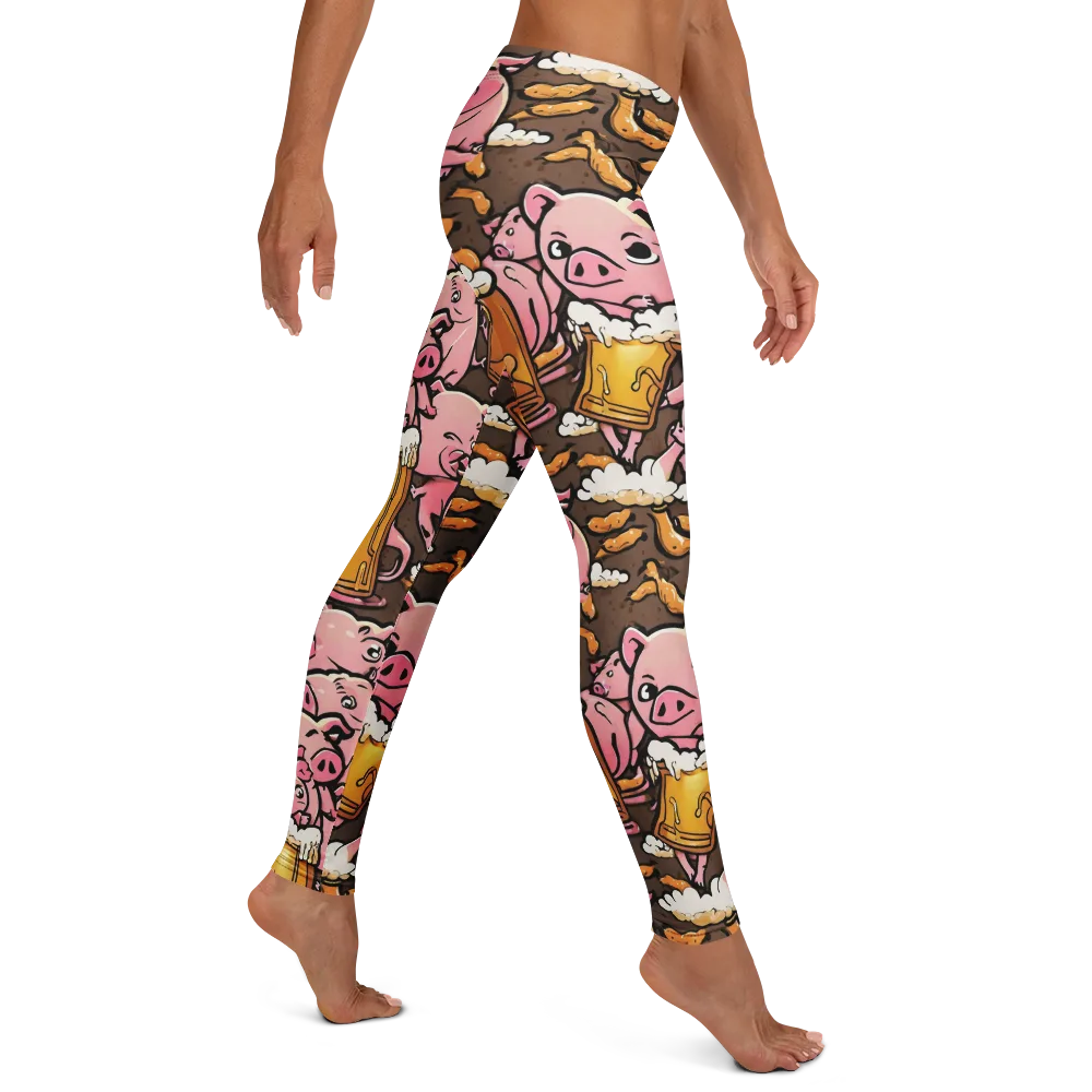 Pigtail Pilsner on Leggings — Right