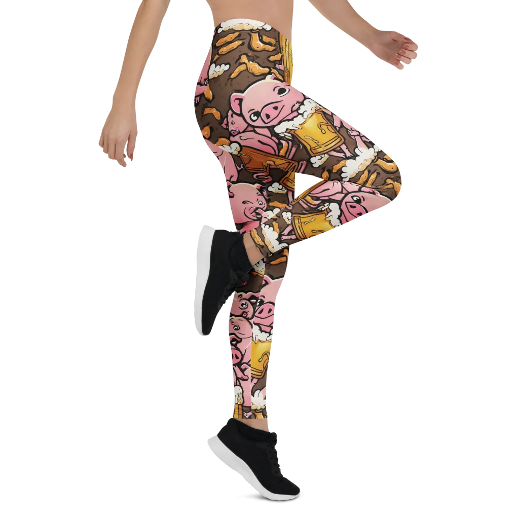 Pigtail Pilsner on Leggings — Right