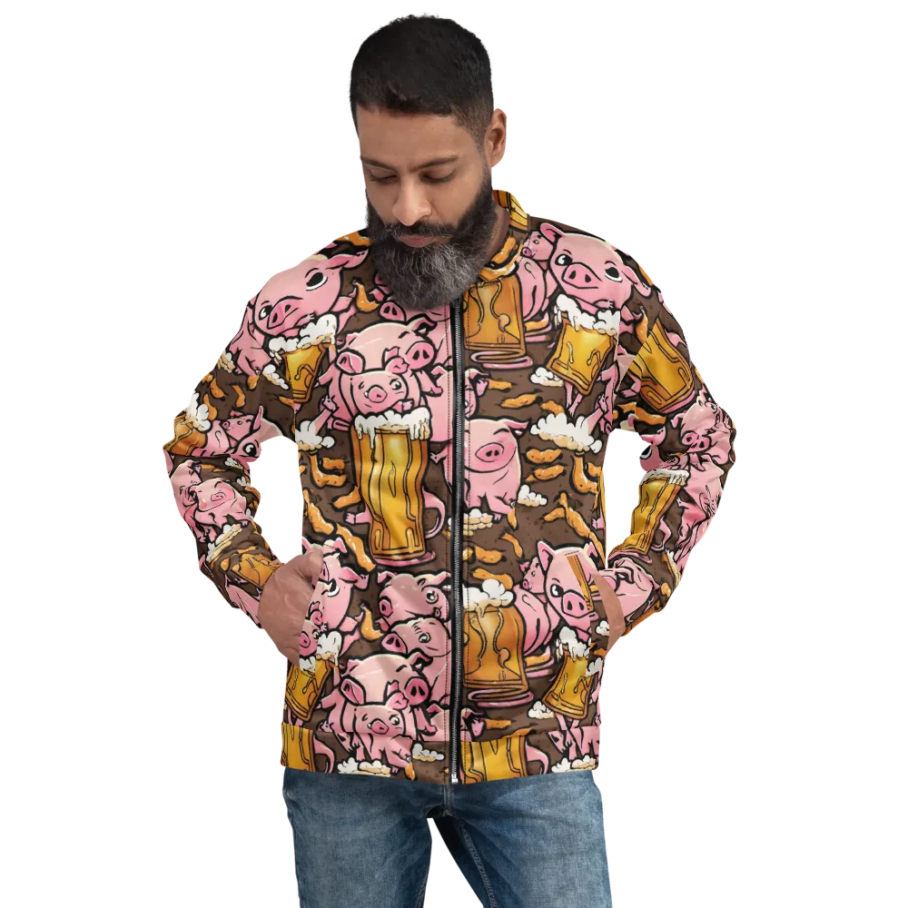 Pigtail Pilsner on Bomber Jacket — Front