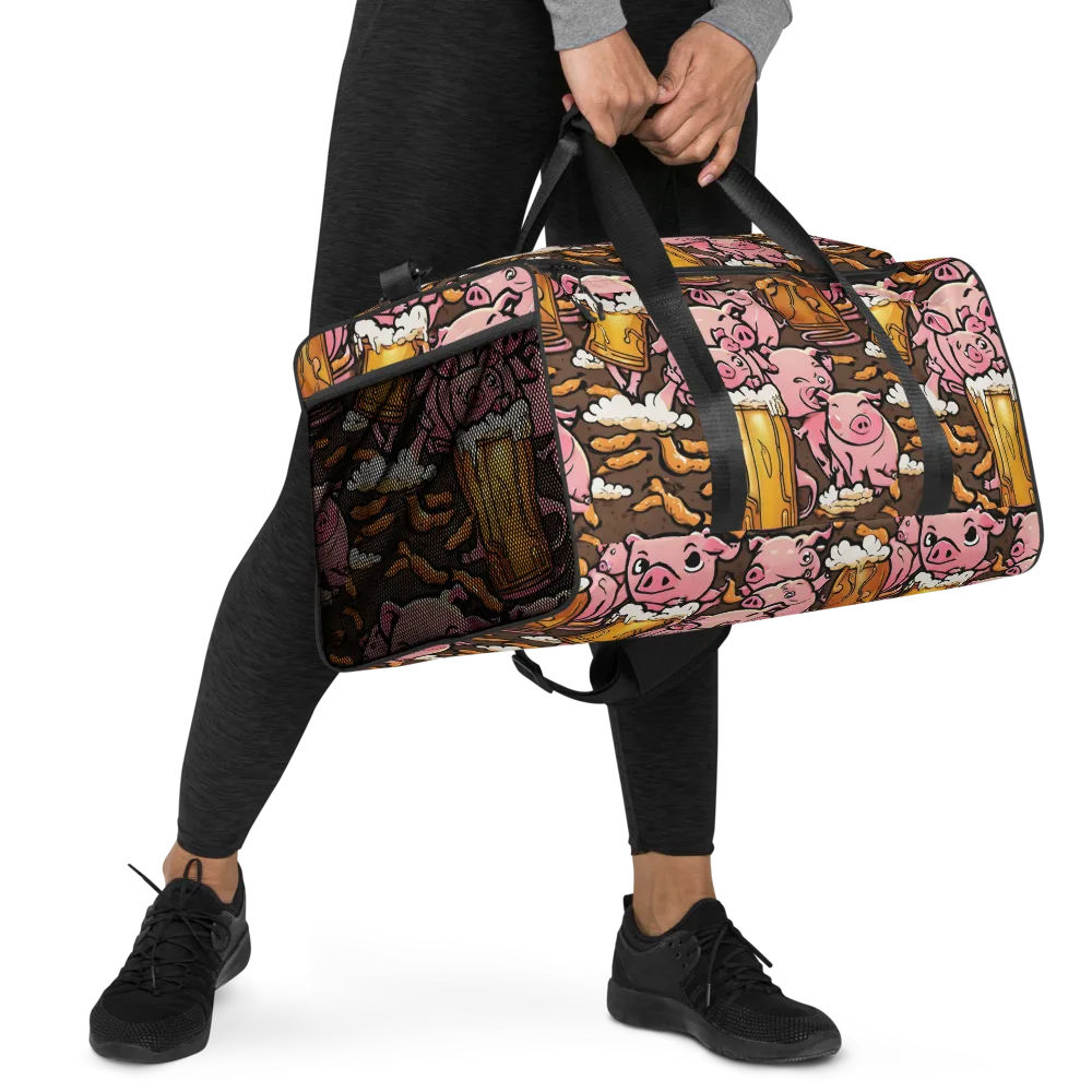 Pigtail Pilsner on Duffle Bag — Right Front