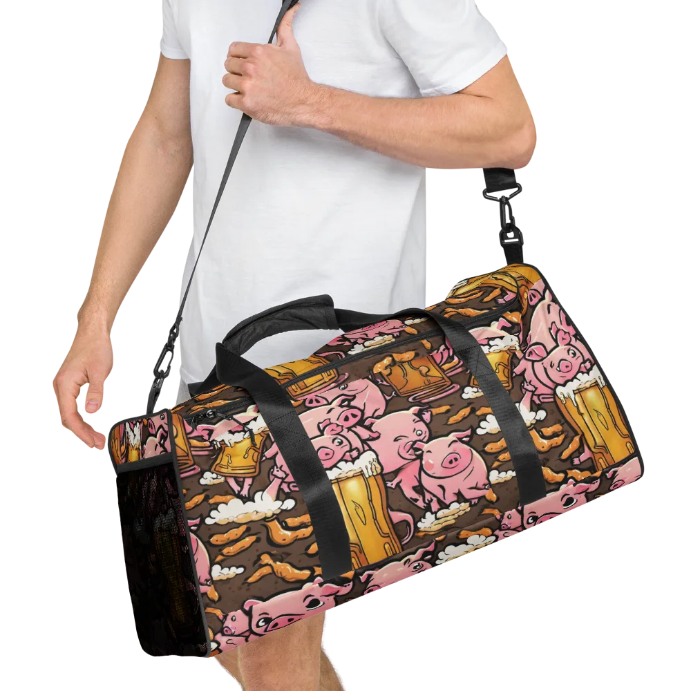Pigtail Pilsner on Duffle Bag — Right Front