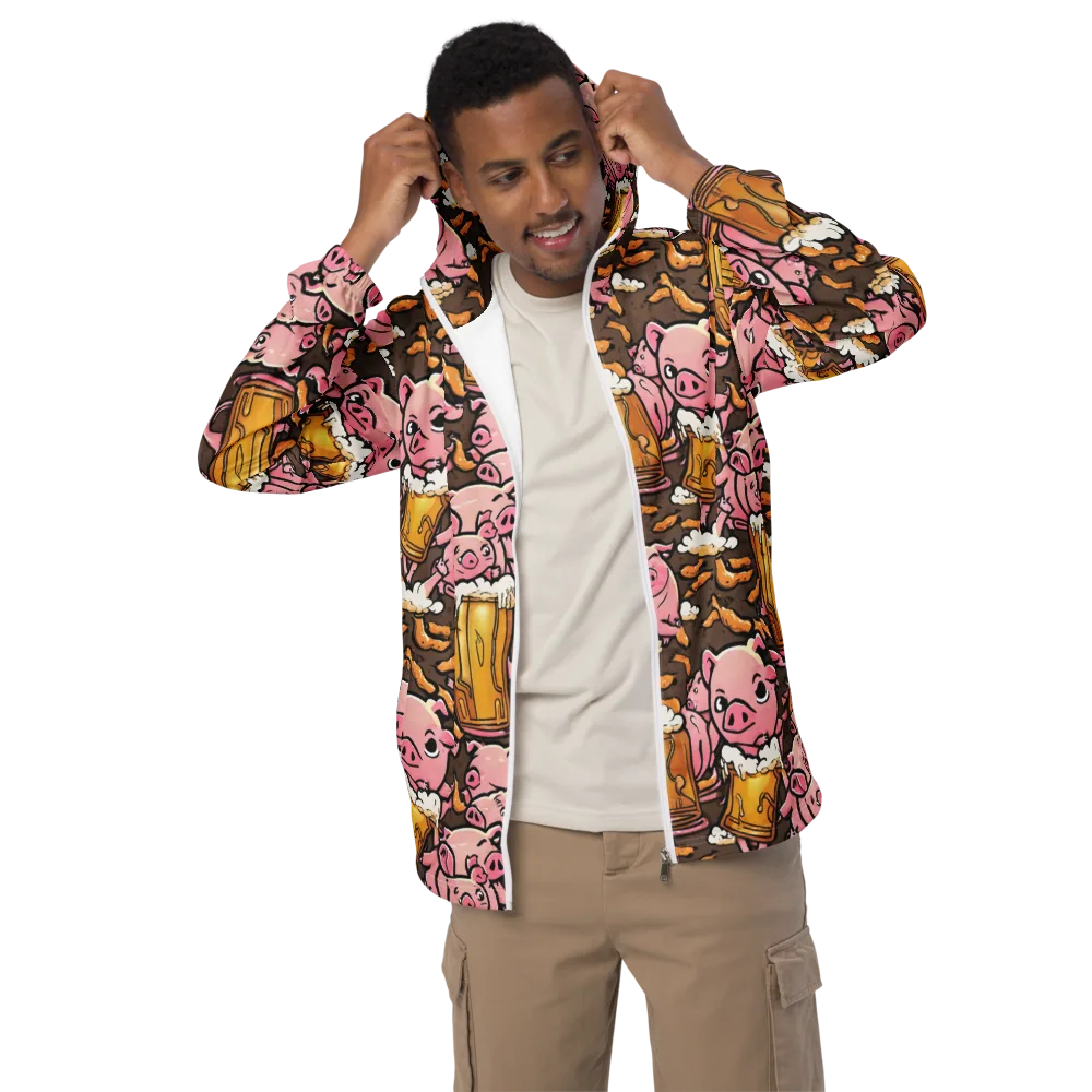 Pigtail Pilsner on Men's Windbreaker — Front